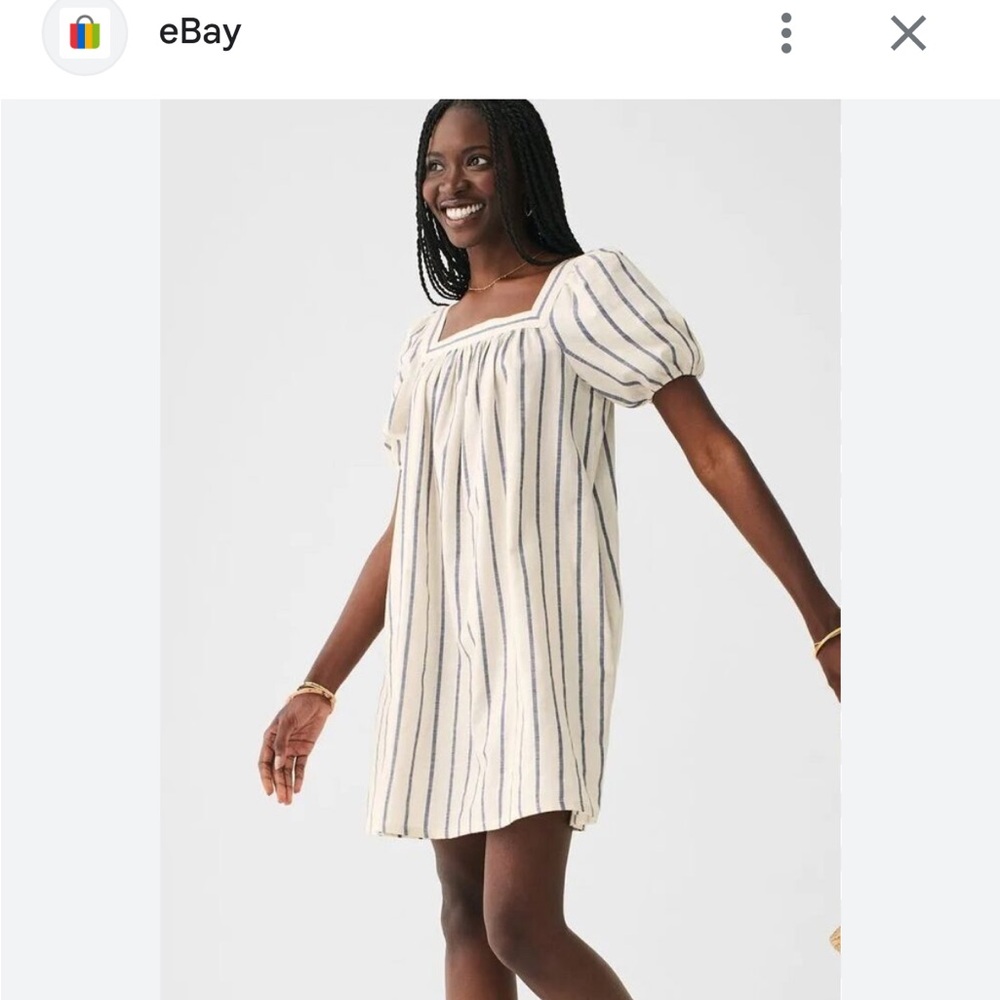 Faherty striped mini dress